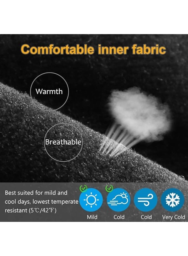 Warm cycling and winter gloves, touchscreen and windproof sports gloves, non-slip for men and women, gloves for running, jogging and hiking - Image 3